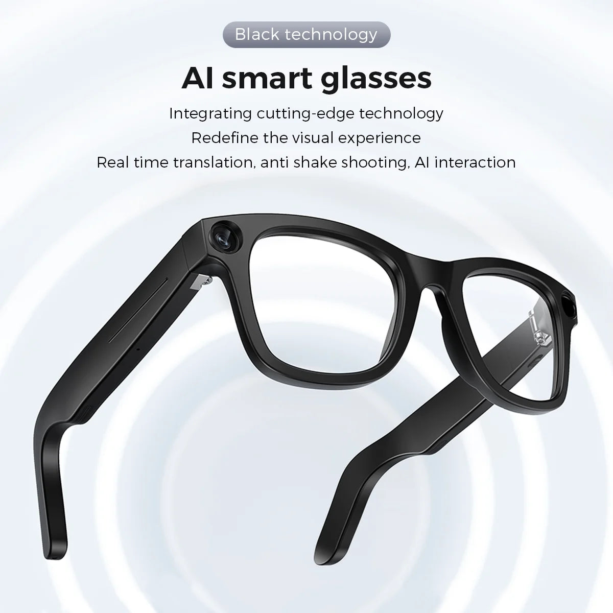 Ivision6 AI Smart Glasses with Chatgpt Integration - Hands-Free Translation & Camera, 1080P Video Recording, 32GB Memory